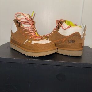 UGG  Brown and White Boots